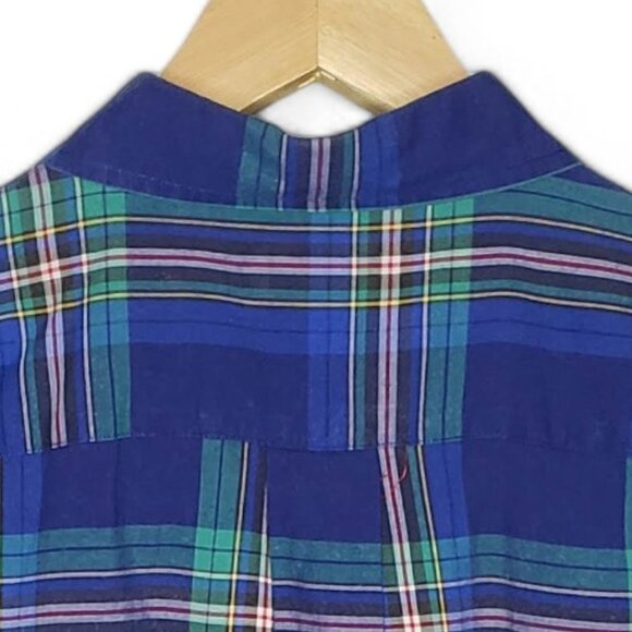 Abercrombie & Fitch Shirt Men's Y2K Button Down Collar Relaxed Fit Preppy Plaid - Picture 4 of 6